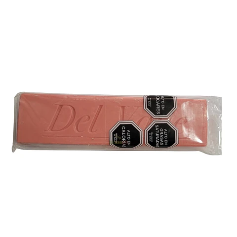 BARRITA DE CHOCOLATE COLOR ROSADO 80GR DEL VALLE