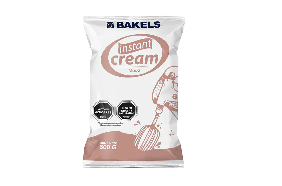 INSTANT CREAM MOCA 600GR BAKELS 1