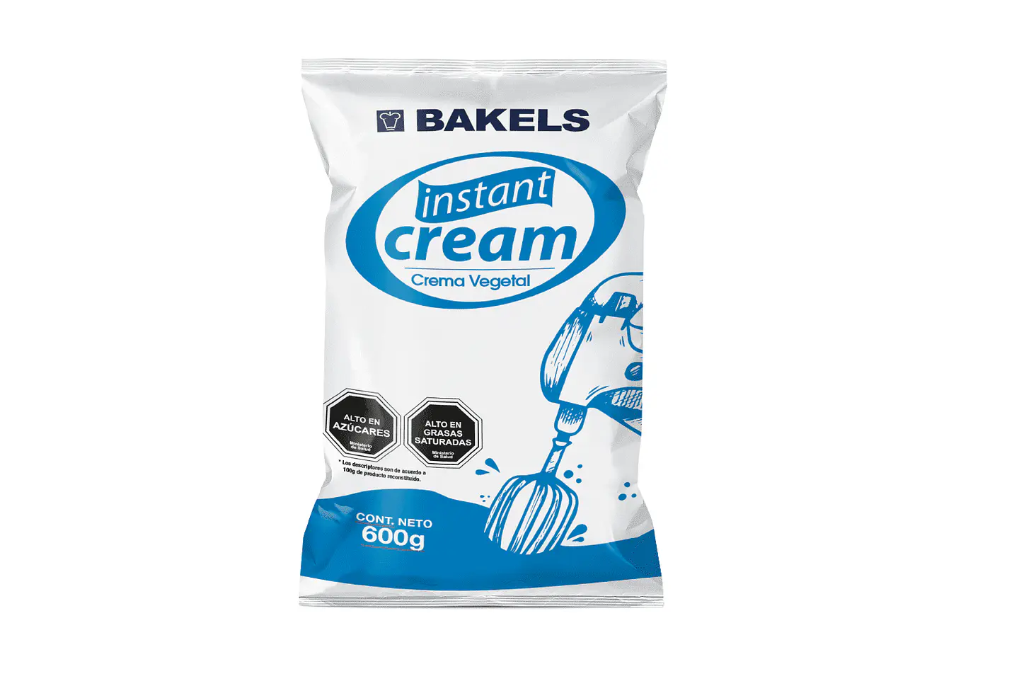 INSTANT CREAM VEGETAL 600GR BAKELS 1