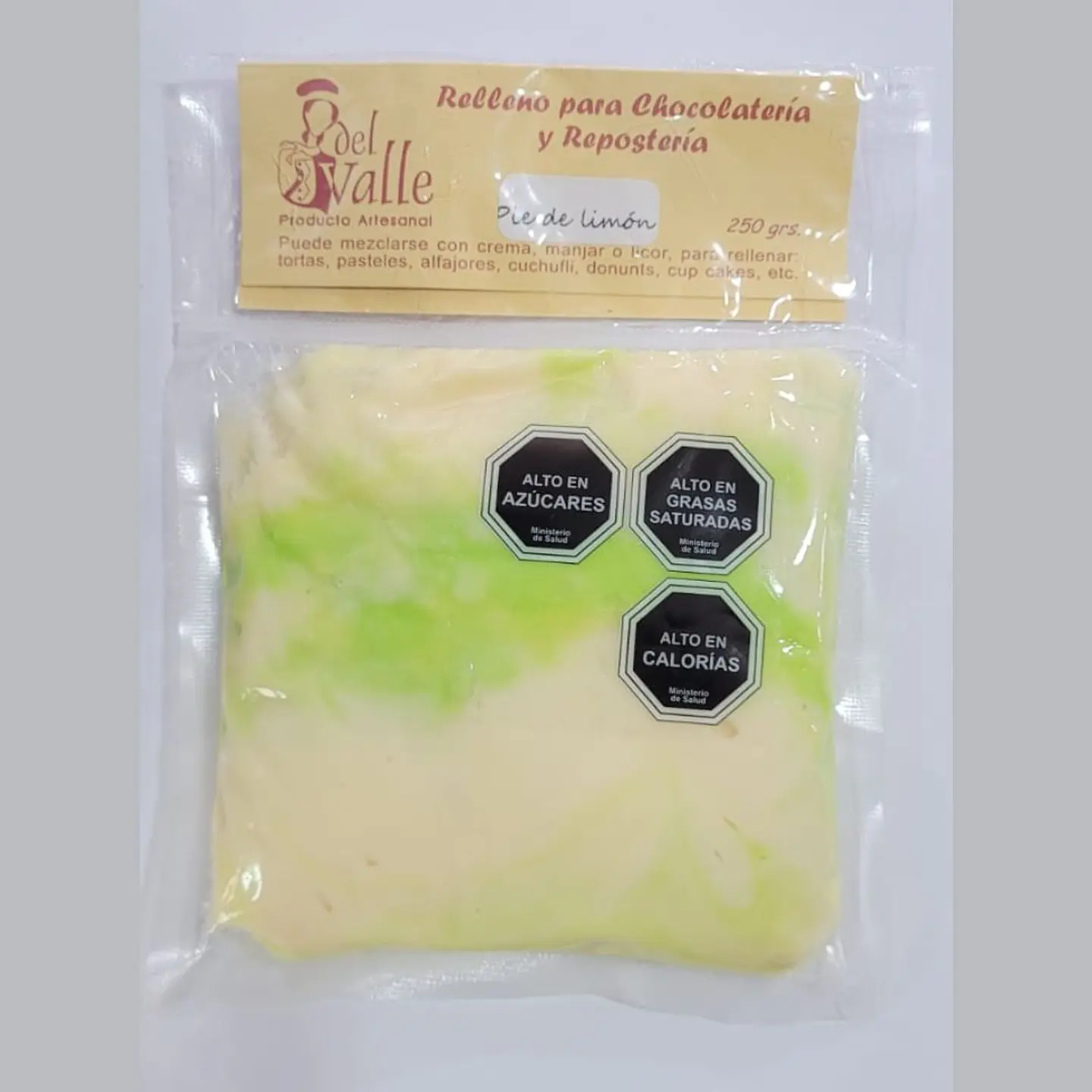 RELLENO PIE DE LIMON 250GRS  DEL VALLE 1