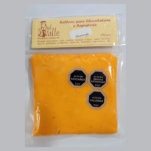 RELLENO NARANJA 250 GRS  DEL VALLE