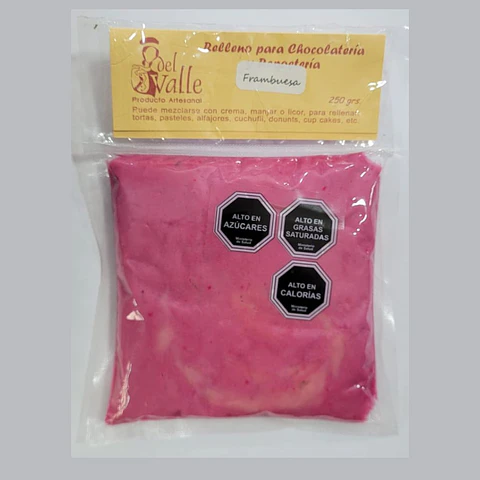 RELLENO FRAMBUESA 250 GRS  DEL VALLE