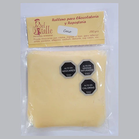 RELLENO COCO 250 GRS  DEL VALLE