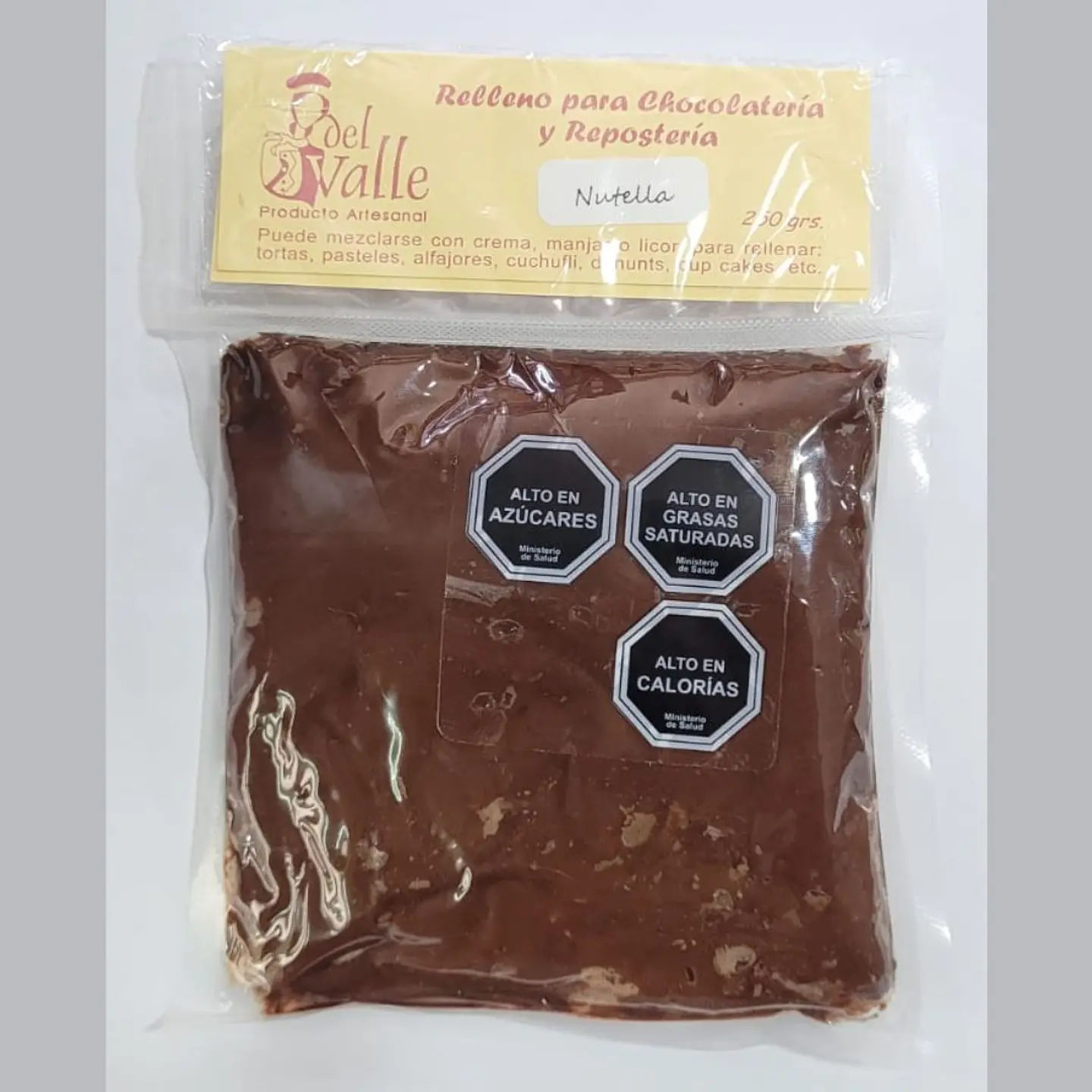 RELLENO DE NUTELLA 250 GRS  DEL VALLE 1