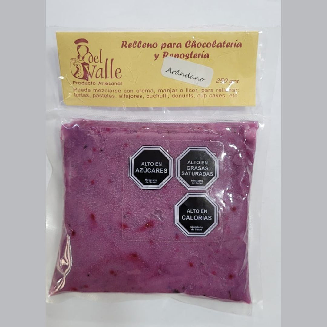 RELLENO ARANDANO 250 GRS  DEL VALLE
