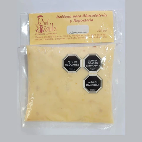 RELLENO ALMENDRA 250 GRS  DEL VALLE