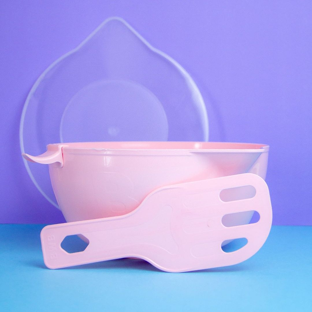 SET DE BOWL PARA CHOCOLATE COLOR CANDY ROSA 2