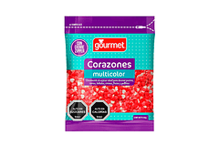 CORAZONES MULTICOLOR 80G (ZIPPER) GOURMET