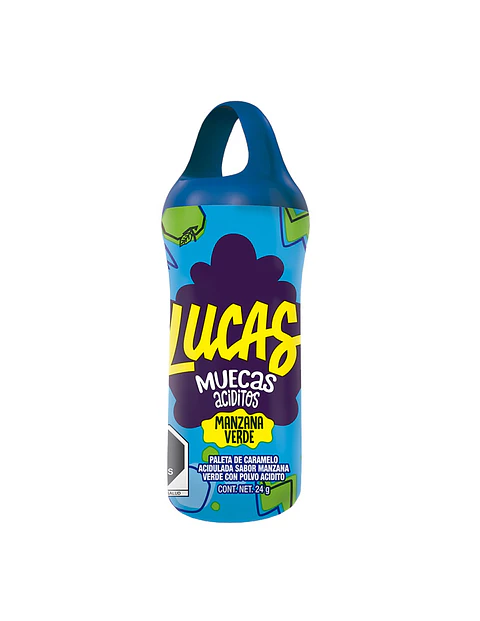 DULCE MEXICANO LUCAS MUECAS SABOR MANZANA VERDE