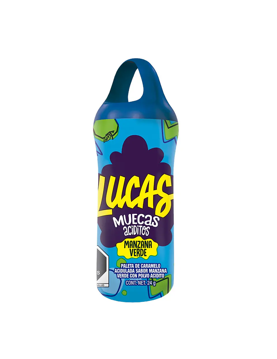 DULCE MEXICANO LUCAS MUECAS SABOR MANZANA VERDE 1