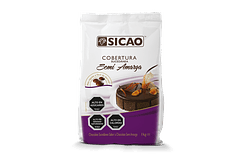 CHOCOLATE SUCEDANEO GANACHE SEMI AMARGO 1KG SICAO