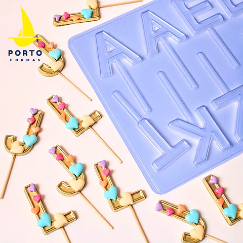 TOPPER VELA ALFABETO 02 - FORMA EN PLACA