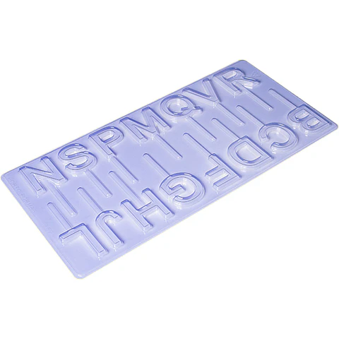 TOPPER ALFABETO 01 - FORMA EN PLACA
