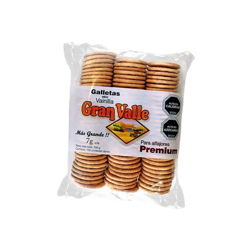 GALLETA ALFAJOR PREMIUM GRAN VALLE VAINILLA 700G 1