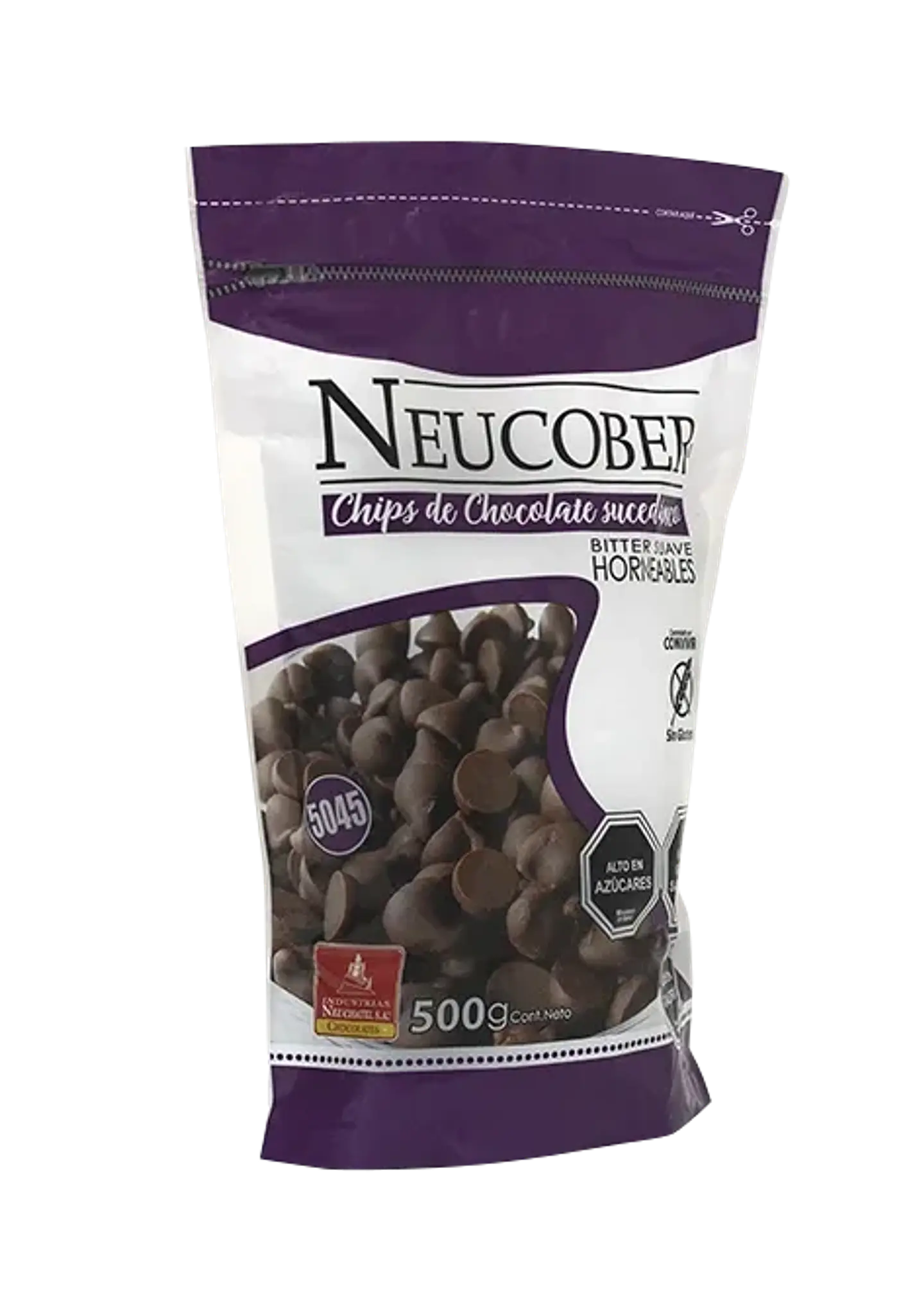 CHIPS BITTER HORNEABLES 500G NEUCOBER 1