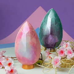 HUEVO DIAMANTADO CON BASE - FORMA 3 PARTES