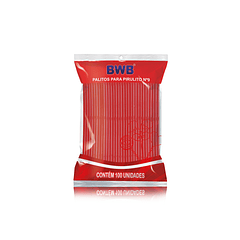 PALO PARA PIRULITO N9 ROJO 100UN