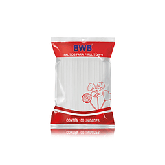 PALITO PARA PIRULITO N9 BLANCO 100UN