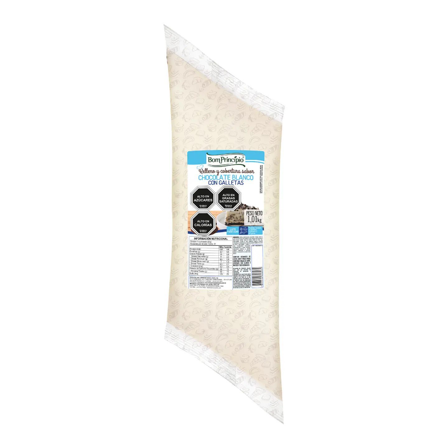 RELLENO SABOR CHOCOLATE BLANCO CON GALLETAS 1.01KG 1