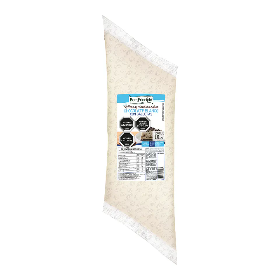 RELLENO SABOR CHOCOLATE BLANCO CON GALLETAS 1.01KG 1