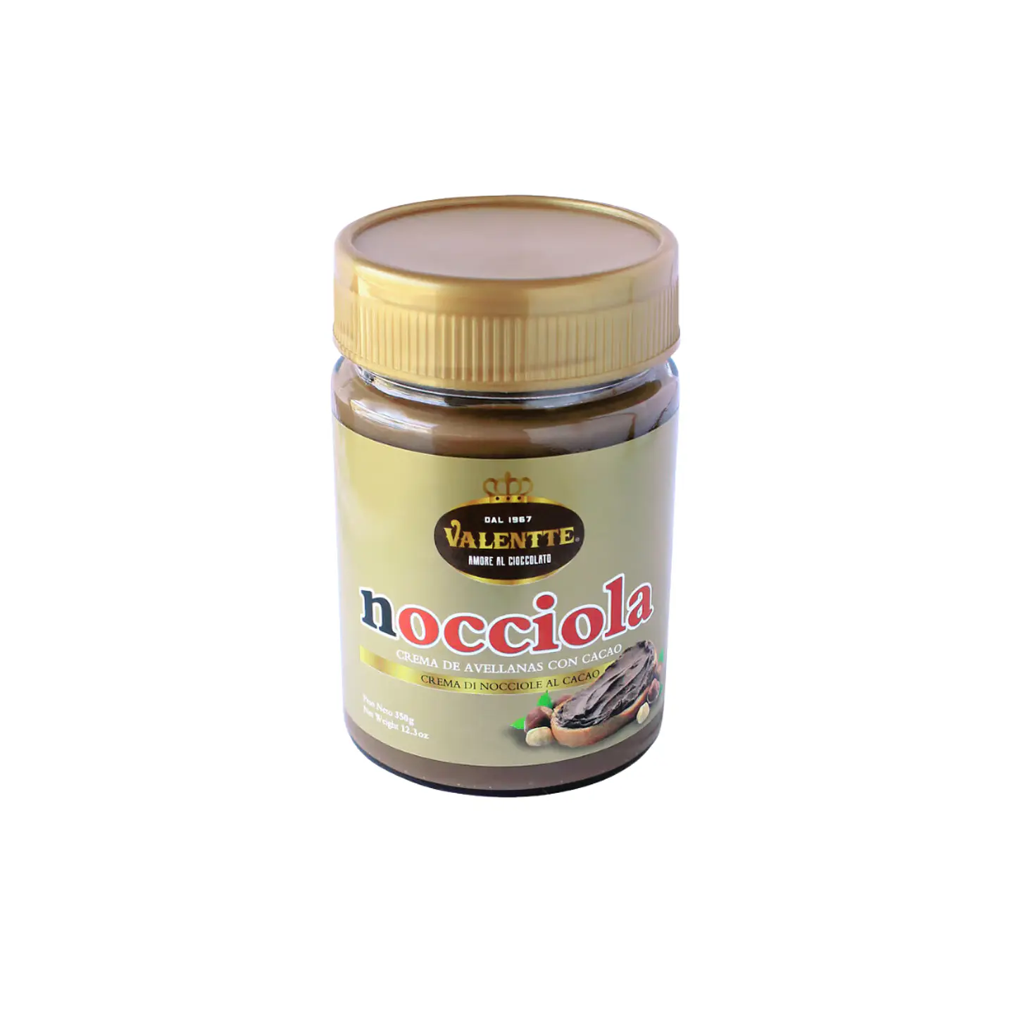 NOCCIOLA CREMA DE AVELLANA 350G VALENTTE 1
