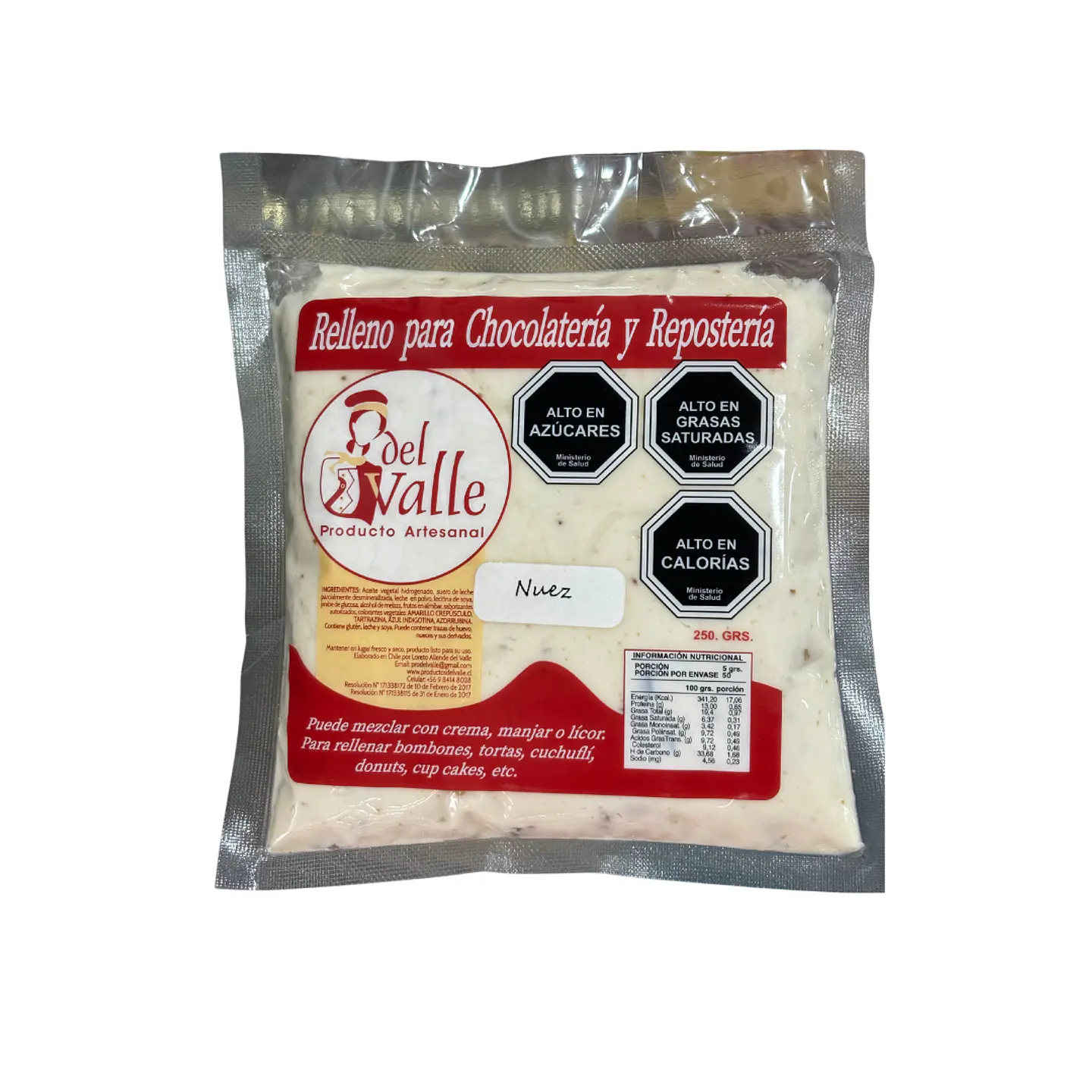 RELLENO NUEZ 250G  DEL VALLE 1