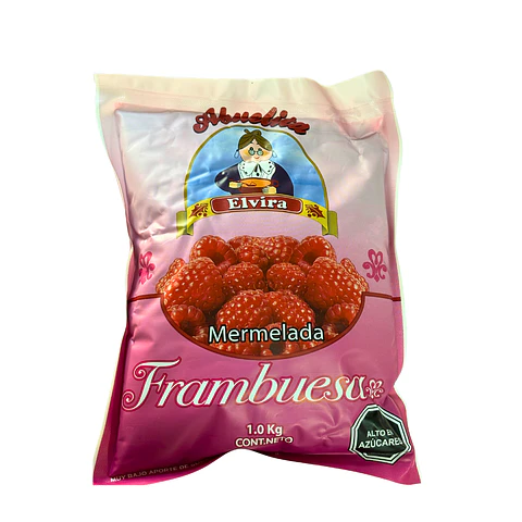 MERMELADA SABOR FRAMBUESA 1 KG ABUELITA ELVIRA