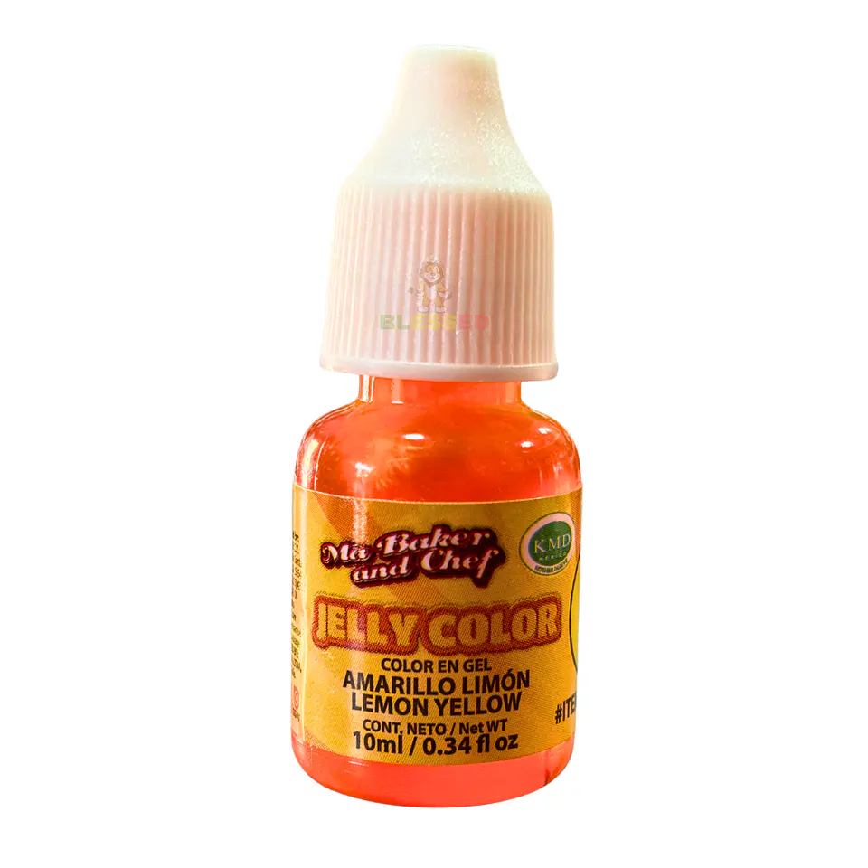 COLORANTE GEL 10ML JELLY COLOR AMARILLO LIMON 1
