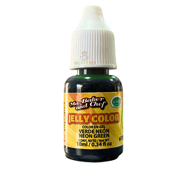 COLORANTE GEL 10ML JELLY COLOR VERDE NEON