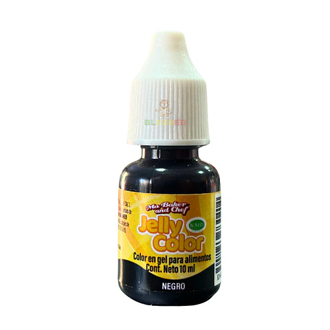 COLORANTE GEL 10ML JELLY COLOR NEGRO