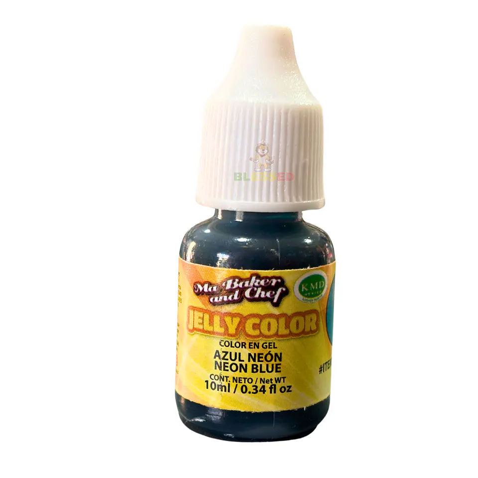 COLORANTE GEL 10ML JELLY COLOR AZUL NEON 1