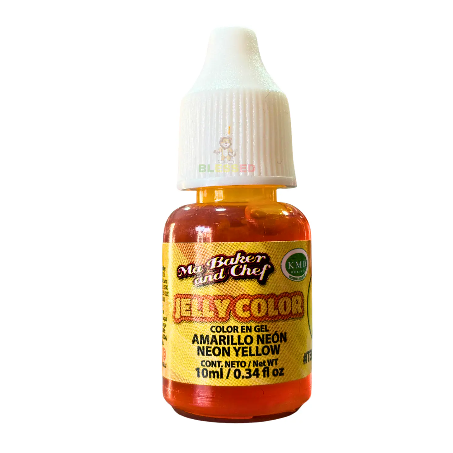 COLORANTE GEL 10ML JELLY COLOR AMARILLO NEON 1