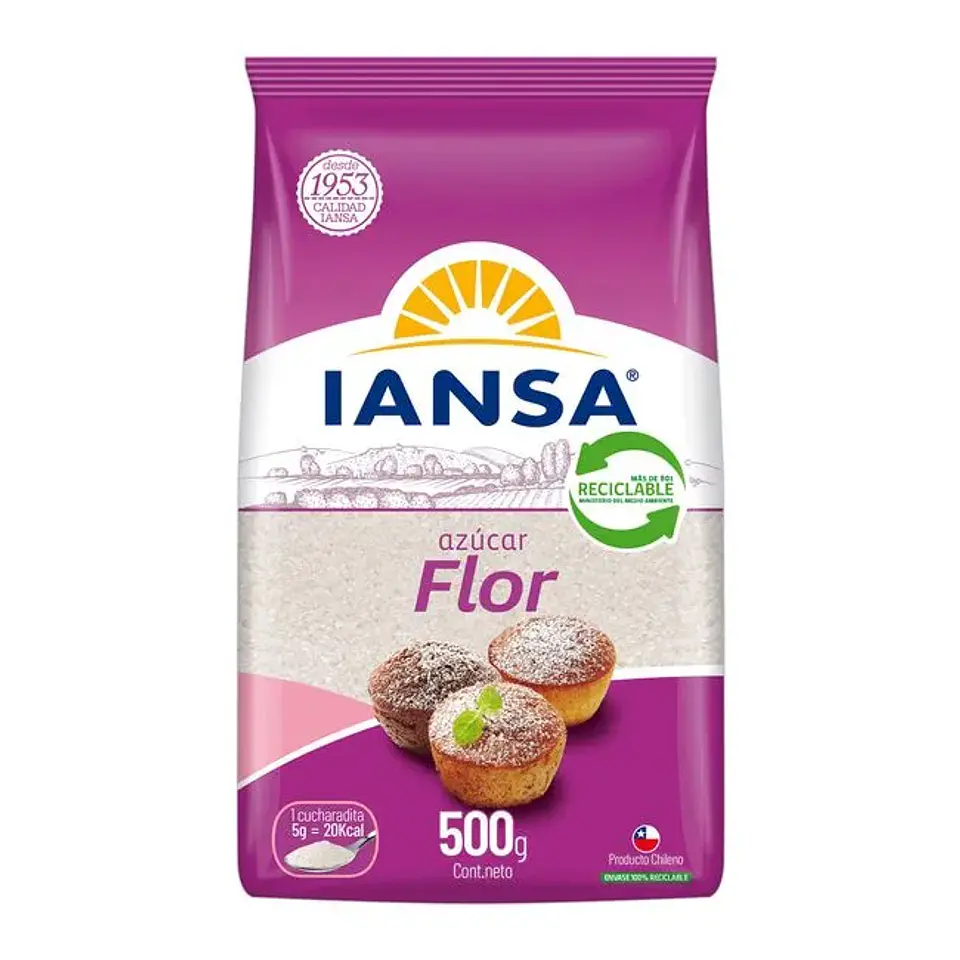 AZUCAR FLOR IANSA 500G 1