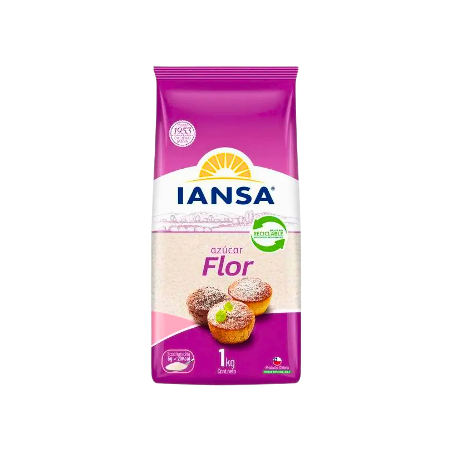 AZUCAR FLOR IANSA 1 KG 1