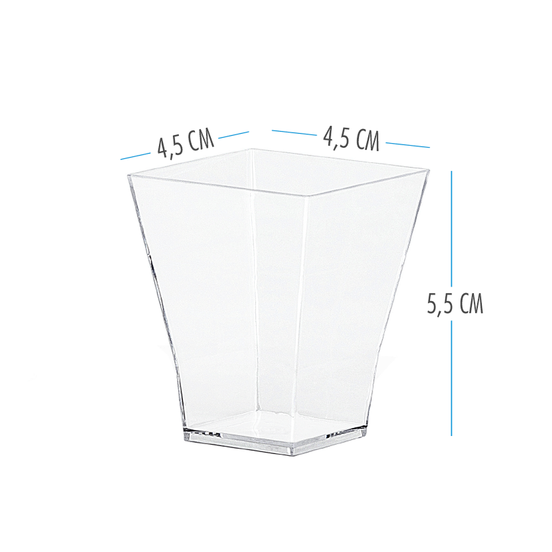 VASO SHOT CUADRADO 60 ML 24 UN 2