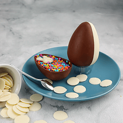 HUEVO LISO CASCARA DELGADA 250 G - FORMA 3 PARTES