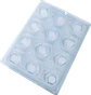 VASO MOUSSE HEXAGONAL - FORMA 3 PARTES - Miniatura 2
