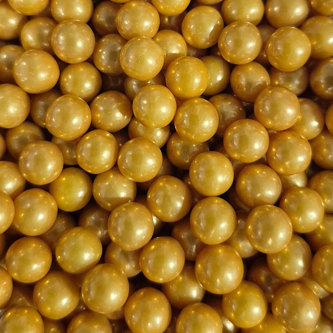PERLAS DORADAS 7MM 100gr