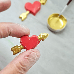 APLIQUES DE CORAZÓN DE CUPIDO - FORMA SIMPLE