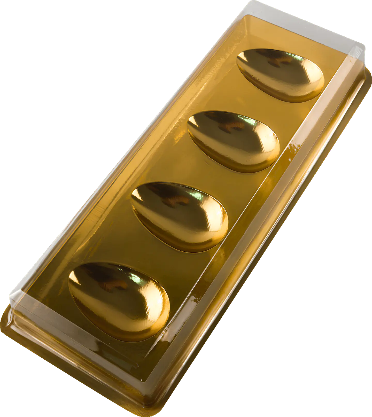 CAJA PARA KIT DEGUSTACIÓN DE MINI HUEVOS 50 g – DORADO 1