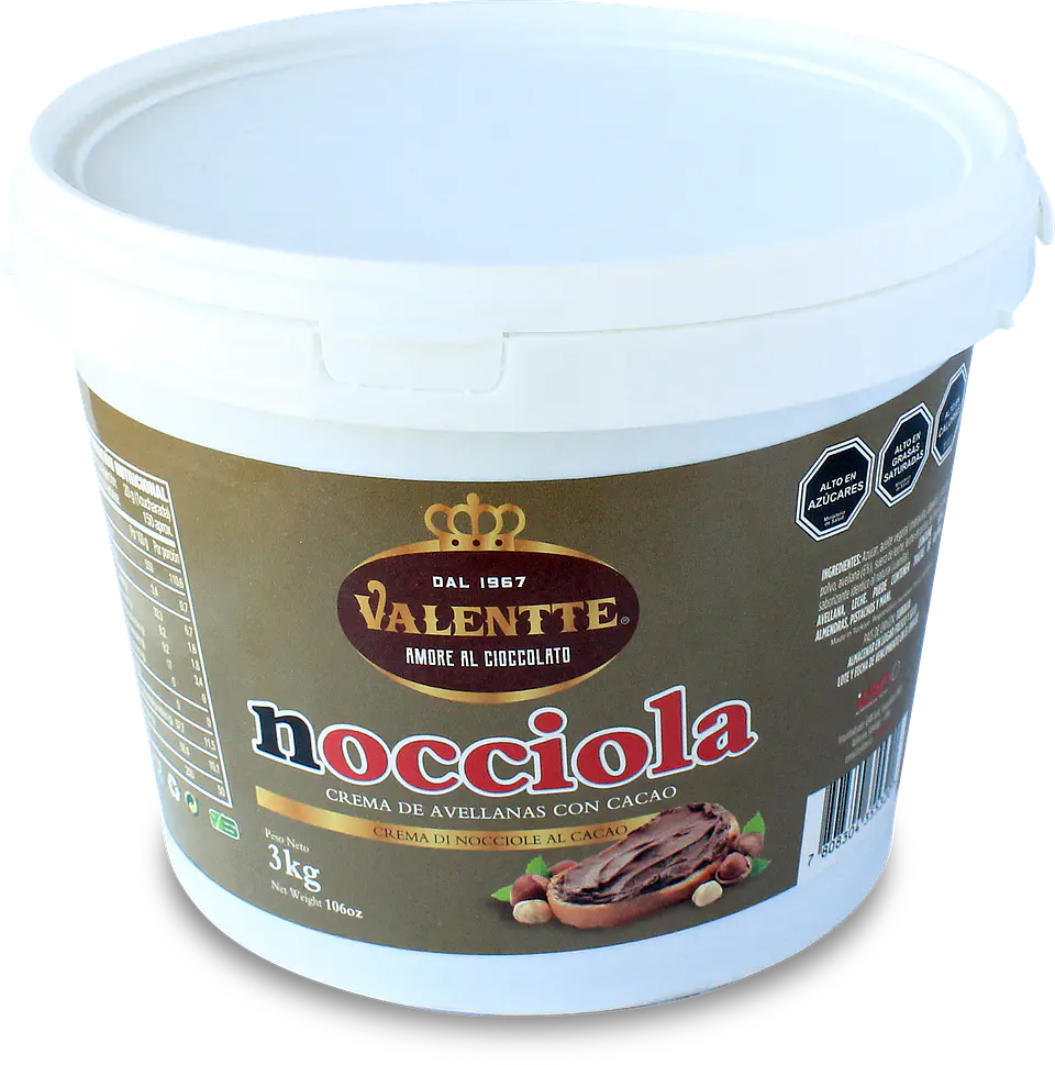 BALDE NOCCIOLA CREMA DE AVELLANA 3 KG VALENTTE 1