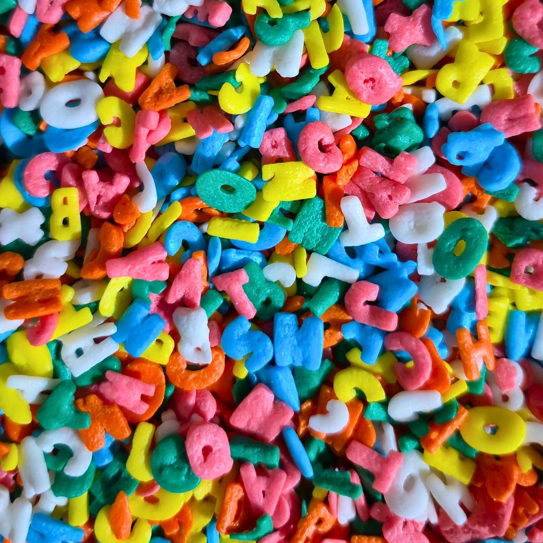 SPRINKLES LETRAS COLORES 100G