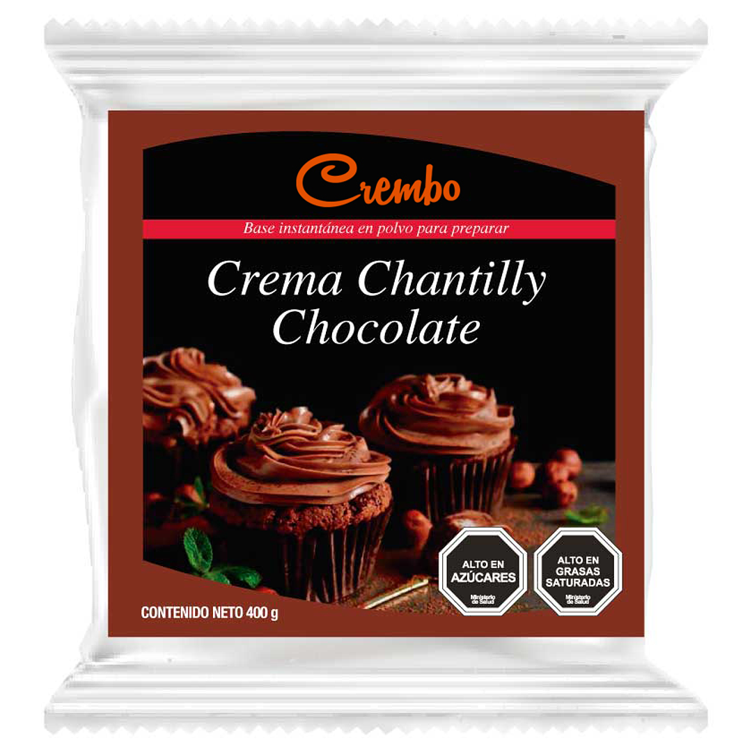 CREMA CHANTILLY CHOCOLATE 400GR CREMBO