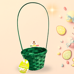 CANASTO PASCUA 9x13x40 CM COLOR