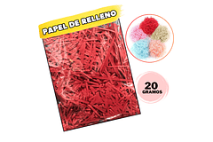 RELLENO DE PAPEL 20G COLOR ROJO