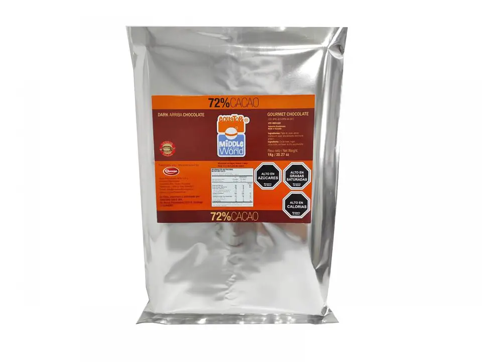 BARRA CHOCOLATE 72% CACAO 1KG, CHOCONO 1