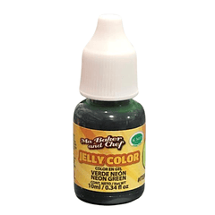 COLORANTE GEL 10ML JELLY COLOR VERDE NEON
