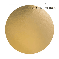 BASE REDONDA ORO 28 CM