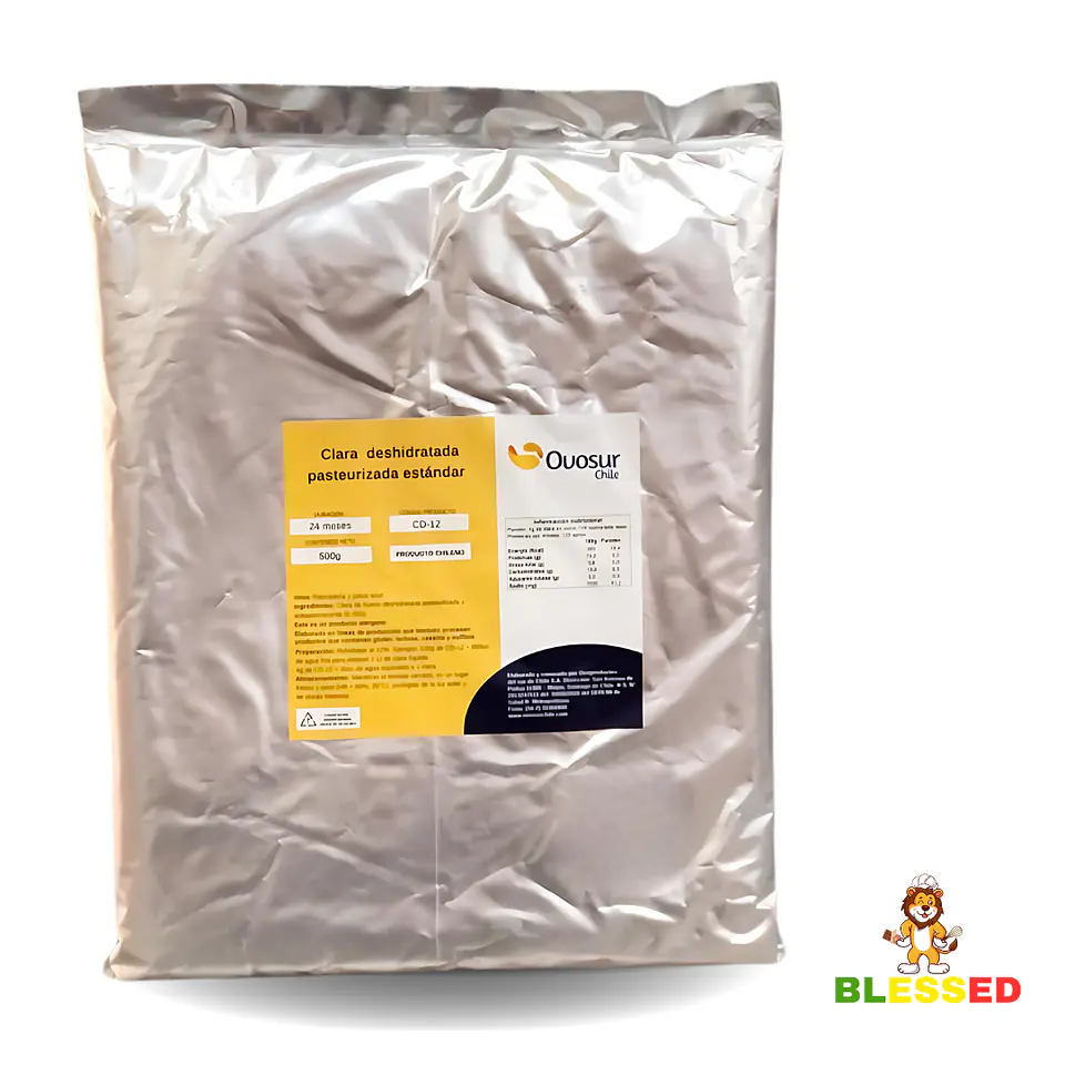 CLARA DESHIDRATADA PASTEURIZADA ESTANDAR 500 G. OVOSUR 1