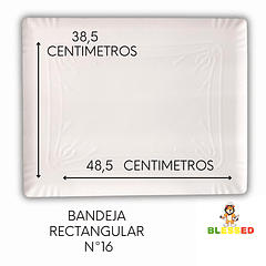 BANDEJA RECTANGULAR CARTON N°16